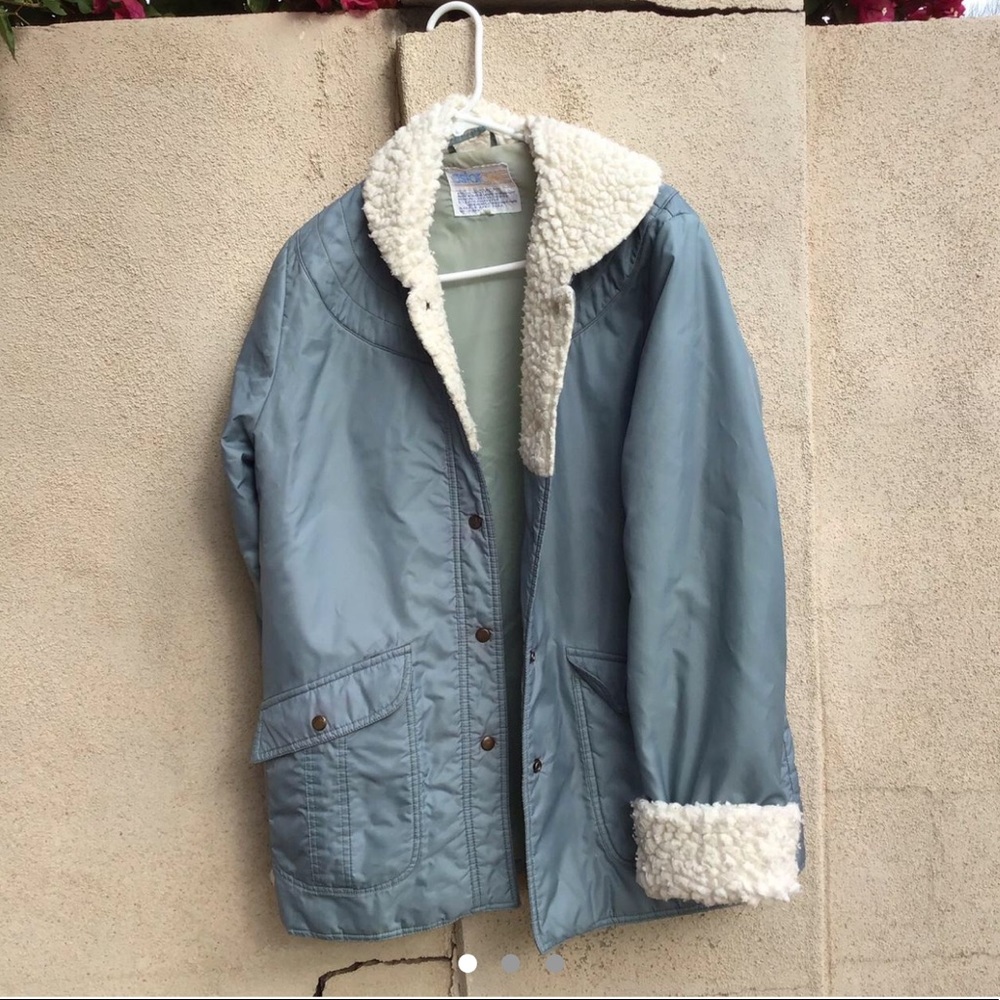 Vintage sherpa puffer jacket!!!!
